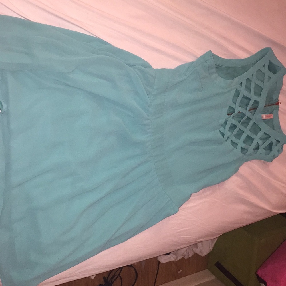 Mint green dress